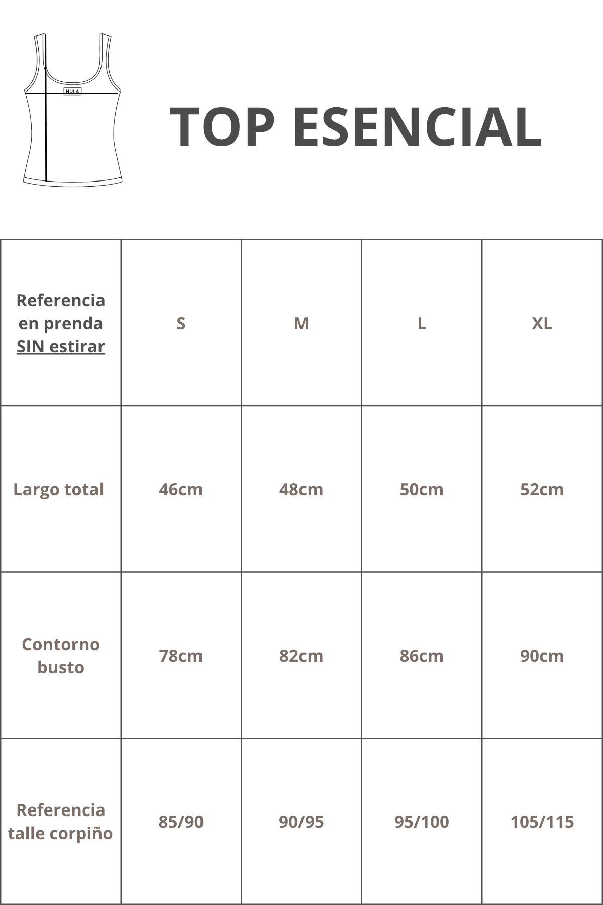 MUSCULOSA TOP ESENCIAL-PACKS CON DESCUENTO
