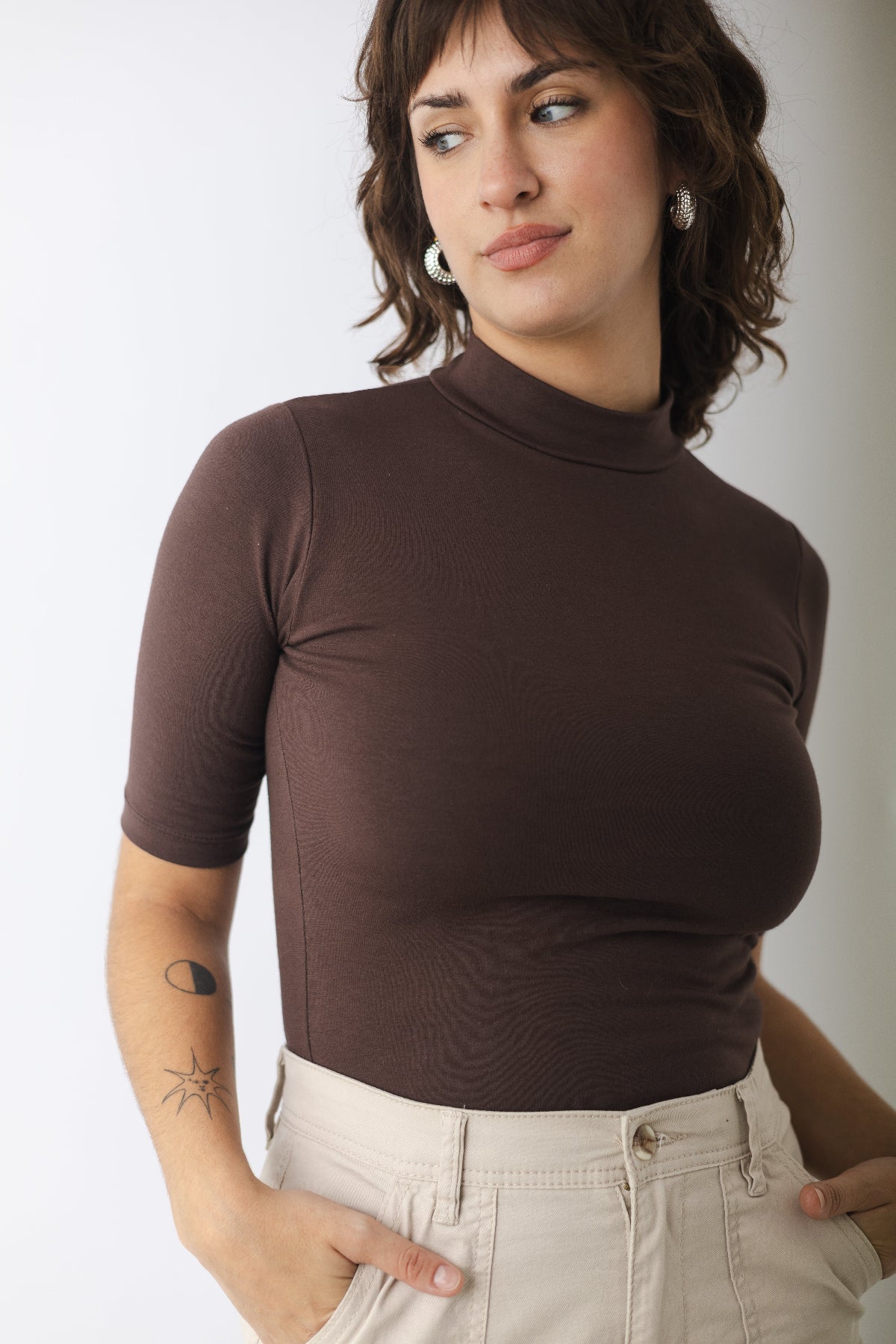 POLERA MANGA 3/4 | DOBLE TELA DELANTERA