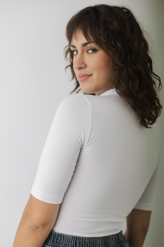 POLERA MANGA 3/4 | DOBLE TELA DELANTERA